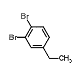 structure of CAS# 134940-69-5, 1,2-Dibromo-4-Ethyl-Benzene;3,4-Dibromoethylbenzene