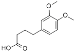structure of CAS# 13575-74-1, 3,4-Dimethoxy-Benzenebutanoic Acid;4-(3,4-Dimethoxyphenyl)Butyric Acid;Nsc286140;St5319992