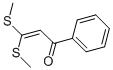 structure of CAS# 13636-88-9, 3,3-Bis-Methylsulfanyl-1-Phenyl-Propenone;3,3-Bis(Methylsulfanyl)-1-Phenyl-Prop-2-En-1-One;3,3-Bis(Methylthio)-1-Phenylprop-2-En-1-One;3,3-Bis(Methylthio)-1-Phenyl-Prop-2-En-1-One
