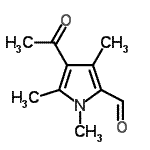 CAS 登录号：136558-78-6， 4-乙酰基-1,3,5-三甲基-1H-吡咯-2-甲醛