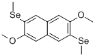 structure of CAS# 136559-37-0, 2,6-Dimethoxy-3,7-Bis(Methylseleno)-Naphthalene;2,6-DIMETHOXY-3,7-BIS(METHYLSELENO)-NAPHTHALENE