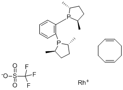 CAS#: 136705-75-4， (-)-1,2(2R,5R)-2,5-(Dimethylphospholano)Benzene(Cyclooctadiene)Rhodium(I)Trifluoromethanesulfonate