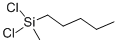 structure of CAS# 13682-99-0, Dichloromethylpentyl-Silane;Dichloro-Methyl-Pentyl-Silane;Amyl-Dichloro-Methyl-Silane