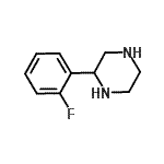 结构式 CAS# 137684-18-5, 2-(2-氟苯基)哌嗪