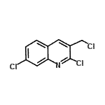 structure of CAS# 137776-95-5, 2,7-Dichloro-3-(Chloromethyl)Quinoline