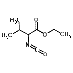 结构式 CAS# 13794-39-3, 乙基N-(氧代亚甲基)缬氨酸酯