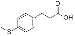 结构式 CAS# 138485-81-1, 4-(甲硫基)-苯丙酸