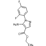 structure of CAS# 138907-72-9, Ethyl 5-Amino-1-(2,4-Difluorophenyl)-1H-Pyrazole-4-Carboxylate;5-amino-1<wbr>-(2,4-dif<wbr>luorophen<wbr>yl)-4-pyr<wbr>azolecarb<wbr>oxylic ac<wbr>id ethyl <wbr>ester;Ethyl 5-a<wbr>mino-1-(2<wbr>,4-difluo<wbr>rophenyl)<wbr>-1H-pyraz<wbr>ole-4-car<wbr>boxylate;ethyl 5-a<wbr>zanyl-1-[<wbr>2,4-bis(f<wbr>luoranyl)<wbr>phenyl]py<wbr>razole-4-<wbr>carboxyla<wbr>te
