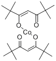 structure of CAS# 13986-53-3, (T-4)-Bis(2,2,6,6-Tetramethyl-3,5-Heptanedionato)-Cobalt