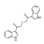 CAS 登录号：139963-64-7， 2,2'-硫烷二基二[1-(1H-吲哚-3-基)乙酮]