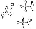 structure of CAS# 140681-68-1, 1-Chloromethyl-4-Fluoro-1,4-Diazoniabicyclo[2.2.2]Octane Bis(Trifluoromethanesulfonate);1-(CHLOROMETHYL)-4-FLUORO-1,4-DIAZONIABICYCLO[2.2.2]OCTANE BIS(TRIFLUOROMETHANESULPHONATE);1-CHLOROMETHYL-4-FLUORO-1,4-DIAZONIABICYCLO[2.2.2]OCTANE BIS(TRIFLUOROMETHANESULFONATE);1-(Chloromethyl)-4-Fluoro-1,4-Diazoniabicyclo[2.2.2]Octane Bis(Tfl.Methanesulphonate)