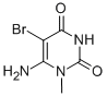 structure of CAS# 14094-37-2, 6-Amino-5-Bromo-1-Methyl-2,4(1H,3H)-Pyrimidinedione;6-Amino-5-Bromo-1-Methyl-Pyrimidine-2,4-Dione;6-Amino-5-Bromo-1-Methyl-Pyrimidine-2,4-Quinone;9X-0813