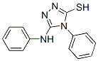 structure of CAS# 14132-84-4, 5-Anilino-4-Phenyl-4H-1,2,4-Triazole-3-Thiol;3H-1,2,4-Triazole-3-Thione, 2,4-Dihydro-4-Phenyl-5-Phenylamino-;3H-1,2,4-Triazol-3-Thione, 2,4-Dihydro-4-Phenyl-5-(Phenylamino)