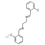 结构式 CAS# 14167-12-5, 铁(2+)2,2'-{1,2-乙烷二基二[次氮基(E)甲基亚基]}二苯酚