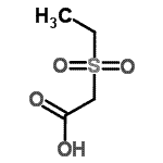 structure of CAS# 141811-44-1, (Ethylsulfonyl)Acetic Acid;(Ethylsulfonyl)aceticacid;2-(ethanesulfonyl)acetic acid;2-(ethylsulfonyl)acetic acid