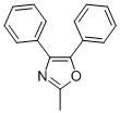 structure of CAS# 14224-99-8, 2-Methyl-4,5-Diphenyloxazole;2-Methyl-4,5-Di(Phenyl)Oxazole;Oprea1_598657;Oxazole, 2-Methyl-4,5-Diphenyl-