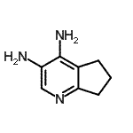 CAS 登录号：142425-83-0， 6,7-二氢-5H-环戊二烯并[b]吡啶-3,4-二胺