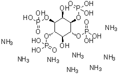 结构式 CAS# 142507-74-2, (1R,2R,3R,4S,5S,6S)-3,6-二羟基-1,2,4,5-环己烷四基四[二氢(磷酸酯)]八氨合物