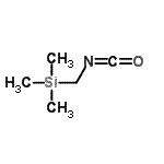 结构式 CAS# 14283-35-3, (异氰酸甲基)(三甲基)硅烷