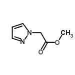 structure of CAS# 142890-12-8, Methyl 1H-Pyrazol-1-Ylacetate;methyl 2-(1h-pyrazol-1-yl)acetate;methyl 2-pyrazolylacetate;methyl-2-(1H-pyrazol-1-yl)acetate