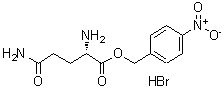 结构式 CAS# 14349-18-9, L-谷氨酰胺 (4-硝基苯基)甲基酯单氢溴酸盐