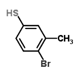 structure of CAS# 14395-52-9, 4-Bromo-3-Methylbenzenethiol;4-Bromo-3-methyl-benzenethiol