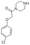 structure of CAS# 143999-83-1, 2-(4-Chloro-phenoxy)-1-piperazin-1-yl-ethanone