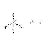 structure of CAS# 14402-73-4, Dilithium Tetrakis(Cyano-kappac)Platinate(2-);dilithium tetracyanoplatinate;Lithium platinocyanide