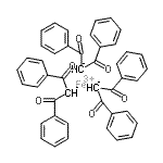 structure of CAS# 14405-49-3, Iron(3+) Tris(1,3-Dioxo-1,3-Diphenylpropan-2-Ide);Tris(dibenzoylmethanato) Iron