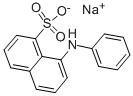 structure of CAS# 1445-19-8, 8-(Phenylamino)-1-Naphthalenesulfonicacid Sodium Salt (1:1);Sodium 8-(Phenylamino)-1-Naphthalenesulfonate;Sodium 8-Anilinonaphthalene-1-Sulphonate