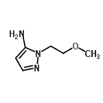 structure of CAS# 144991-37-7, 1-(2-Methoxyethyl)-1H-Pyrazol-5-Amine;1-(2-Methoxyethyl)-1H-pyrazol-5-amine;2-(2-Methoxyethyl)-2H-pyrazol-3-ylamine