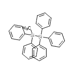structure of CAS# 1450-22-2, 1-Methyl-1,1,2,2,2-Pentaphenyldisilane;1-Methyl-1,1,2,2,2-pentaphenyldisilane #