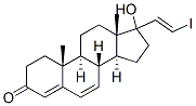CAS 登录号：145624-22-2， (8R,9S,10R,13S,14S,17R)-17-羟基-17-[(E)-2-碘乙烯基]-10,13-二甲基-2,8,9,11,12,14,15,16-八氢-1H-环戊二烯并[a]菲-3-酮