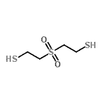 structure of CAS# 145626-87-5, 2,2'-Sulfonyldiethanethiol;Bis(2-mercaptoethyl) sulphone, 2,2'-Sulphonyldiethanethiol;Bis(2-Mercaptoethyl)sulphone;Bis(2-thioethyl) sulphone