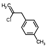 structure of CAS# 14568-97-9, 1-(2-Chloro-2-Propen-1-Yl)-4-Methylbenzene;2-chloro-3-(4-methylphenyl)-1-propene;2-Chloro-3-(4-methylphenyl)prop-1-ene;4-(2-Chloroallyl)toluene