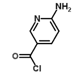 structure of CAS# 148675-53-0, 6-Aminonicotinoyl Chloride;6-aminonicotinoyl chloride