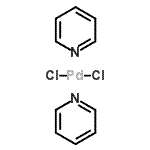 structure of CAS# 14872-20-9, Dichloropalladium - Pyridine (1:2);Bis(pyridine)palladium(II) chloride;DICHLOROBIS(PYRIDINE)PALLADIUM(II)