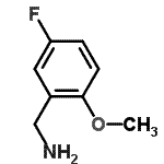 结构式 CAS# 148870-38-6, 1-(5-氟-2-甲氧基苯基)甲胺