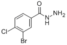 structure of CAS# 148993-18-4, 3-Bromo-4-Chloro-Benzoic Acid Hydrazide;3-BROMO-4-CHLOROBENZHYDRAZIDE