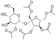 CAS 登录号：149057-51-2， [(2R,3S,4R,5R)-4-乙酰氧基-2-[(2R,3R,4S,5S,6R)-3-乙酰氧基-4,5-二羟基-6-(羟基甲基)四氢吡喃-2-基]氧基-2,5-二(乙酰氧基甲基)四氢呋喃-3-基]乙酸酯
