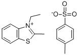 structure of CAS# 14933-76-7, 3-Ethyl-2-Methylbenzothiazolium p-Toluenesulfonate;3-Ethyl-2-Methylbenzothiazolium P-Toluenesulphonate;3-Ethyl-2-Methylbenzothiazolium Tosylate;Benzothiazolium, 3-Ethyl-2-Methyl-, Salt With 4-Methylbenzenesulfonic Acid (1:1)