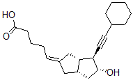 CAS 登录号：149639-79-2， (5Z)-5-[(3aS,4S,5R,6aS)-4-(2-环己基乙炔基)-5-羟基-3,3a,4,5,6,6a-六氢-1H-戊搭烯-2-亚基]戊酸