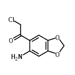 CAS 登录号：149809-26-7， 1-(6-氨基-1,3-苯并二氧戊环-5-基)-2-氯乙烷酮