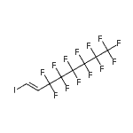 structure of CAS# 150223-14-6, (1E)-3,3,4,4,5,5,6,6,7,7,8,8,8-Tridecafluoro-1-Iodo-1-Octene;(1E)-3,3,<wbr>4,4,5,5,6<wbr>,6,7,7,8,<wbr>8,8-Tride<wbr>cafluoro-<wbr>1-iodo-1-<wbr>octene #;1H,2H,1-Iodoperfluorooct-1-ene;1H,2H-Perfluoro-1-iodooct-1-ene