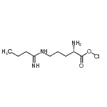结构式 CAS# 150403-97-7, N-[(4S)-4-氨基-5-(氯氧基)-5-氧代戊基]丁脒