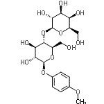 structure of CAS# 150412-80-9, 4-Methoxyphenyl 4-O-beta-D-Galactopyranosyl-beta-D-Glucopyranoside;4-Methoxy<wbr>phenyl 4-<wbr>O-(b-D-ga<wbr>lactopyra<wbr>nosyl)-b-<wbr>D-glucopy<wbr>ranoside;4-Methoxy<wbr>phenyl 4-<wbr>O-(β-D-Ga<wbr>lactopyra<wbr>nosyl)-β-<wbr>D-glucopy<wbr>ranoside