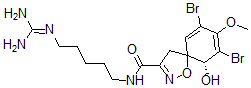 CAS#: 150417-68-8， (6R)-7,9-Dibromo-N-[5-(Diaminomethylideneamino)Pentyl]-6-Hydroxy-8-Methoxy-1-Oxa-2-Azaspiro[4.5]Deca-2,7,9-Triene-3-Carboxamide