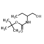structure of CAS# 150736-71-3, 2-Methyl-2-Propanyl (1-Hydroxy-2-Butanyl)Carbamate;[1-(Hydro<wbr>xymethyl)<wbr>propyl]ca<wbr>rbamic ac<wbr>id  1,1-d<wbr>imethylet<wbr>hyl ester;[1-(Hydro<wbr>xymethyl)<wbr>propyl]ca<wbr>rbamic ac<wbr>id 1,1-di<wbr>methyleth<wbr>yl ester;N-BOC-(R)-(+)-2-AMINO-1-BUTANOL