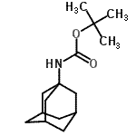 结构式 CAS# 151476-40-3, 2-甲基-2-丙基金刚烷-1-基氨基甲酸酯