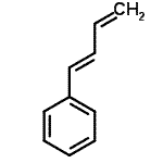 结构式 CAS# 1515-78-2, (1E)-1,3-丁二烯-1-基苯